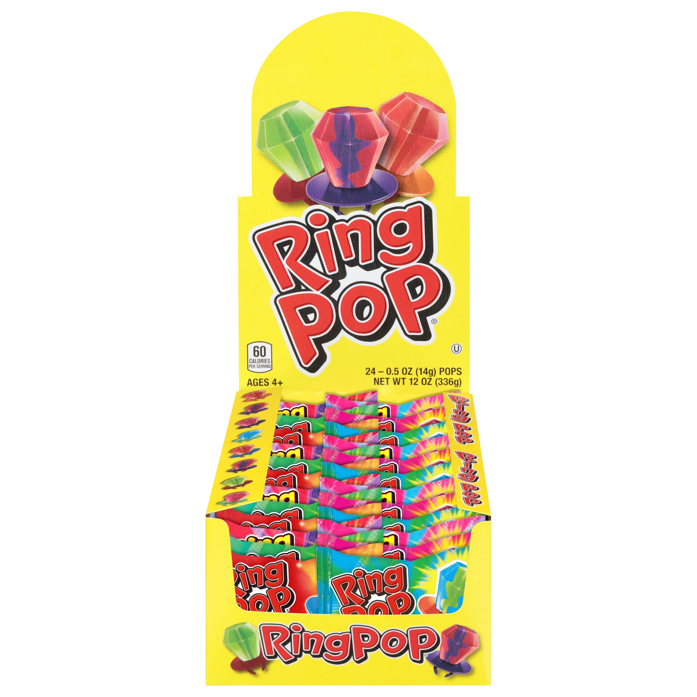 Buy now Ring Pop Candy, Valentine's Lollipops, 20 Ct Party Favors in Assorted Fruity Flavors - Full Size, Fun Hard Candy For Birthday Parties, Valentine's Gifts, Goodie Bags, Party Favors 24 Count Box at indiglob india