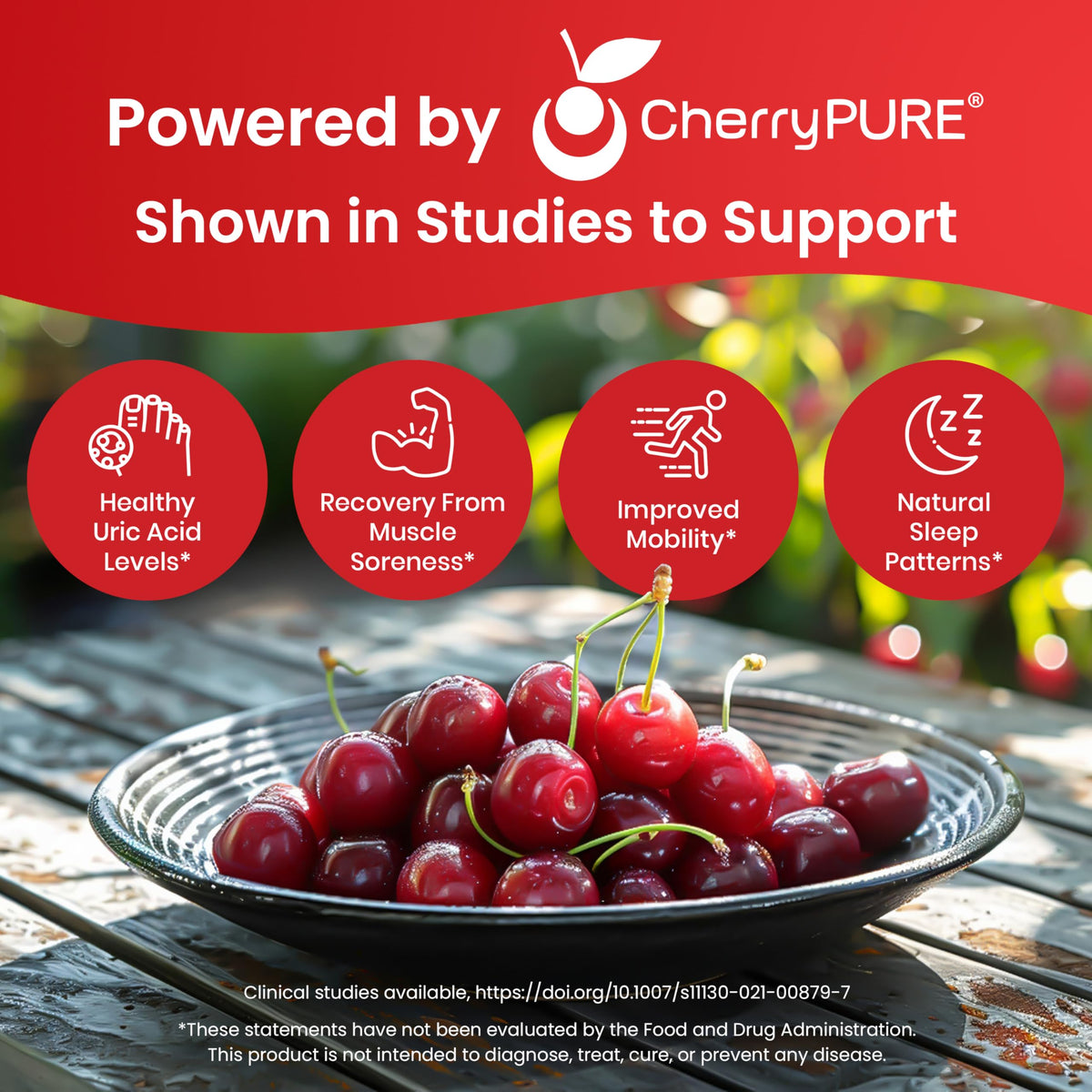 Nutriana Ultra High Strength Tart Cherry Extract Capsules with Turmeric & Celery Seed for Feet & Joint Support Uric Acid Flush Cleanse & Purge Pills, 60 Veggie Capsules Manufactured in USA