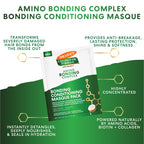 Palmer's Amino Bonding Hair Mask, Intense Conditioning Masque (2.1oz) | Heat Protectant with Multi-Action Natural Bond Technology, Anti Frizz, Adds Shine, Protects Hair Growth, All Hair Types