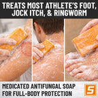Medicated Antifungal Soap Bar | Jock Itch, Athlete's Foot, Ringworm