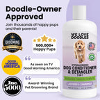 2-in-1 Dog Conditioner & Detangler, for Doodles & Poodles, Lavender, 16OZ