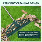 YEELOR Artificial Grass Rake Innovative Double Sided Turf Rake, 60-Inch Adjustable Handle for Cleaning and Fluffing Artificial Turf, Lawns, Carpets, Patios - Removes Leaves, Pet Hair & Debris