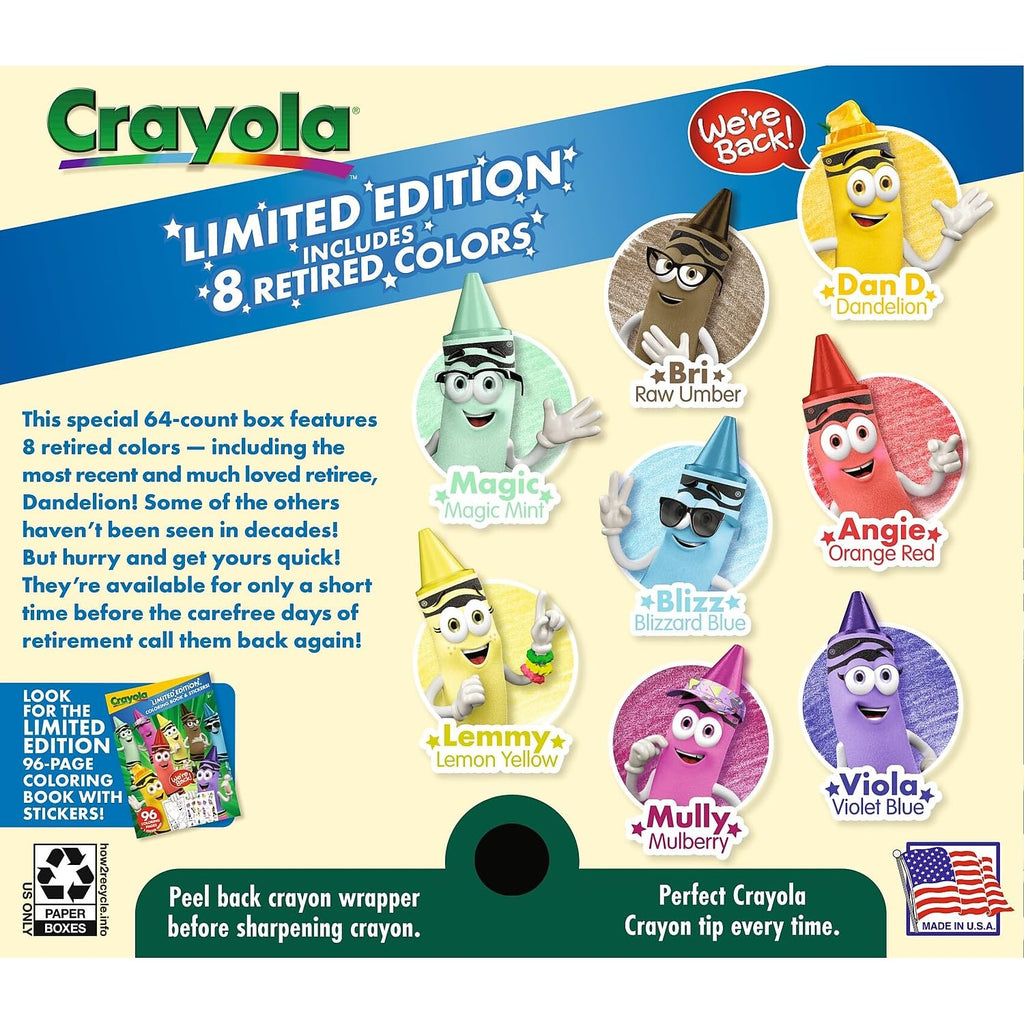 Buy now Crayola Limited Edition Crayons - Set of 64 with 8 Retired Colors at indiglob india
