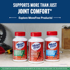 Move Free Advanced Joint Support, Glucosamine, Chondroitin + MSM - 120 ct | Supports Mobility Comfort Strength Flexibility & Bone, 40 Servings, Bone & Joint Support Supplement tablets, Fruitx-B