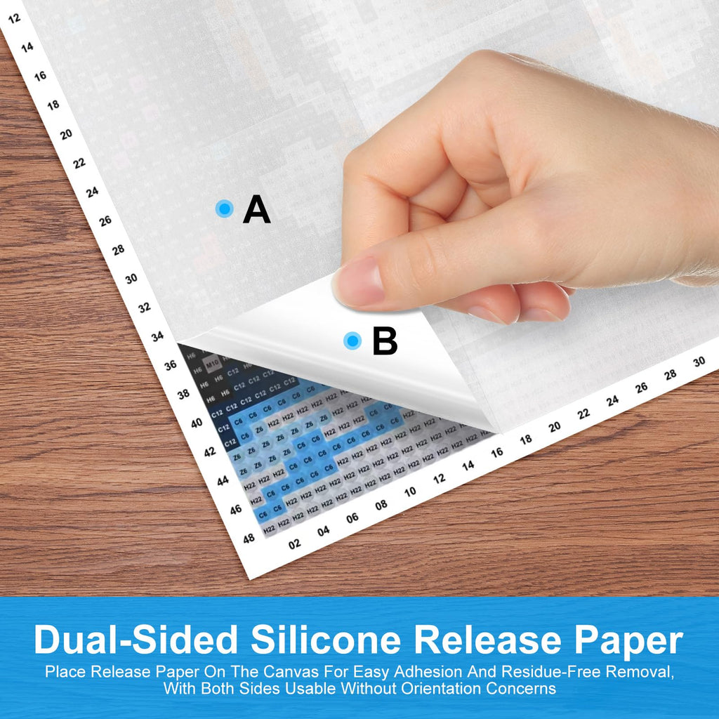 Diamond Release Paper,Diamond Art Paper, Double Sided Non-Stick Release Paper for Diamond Art Kits ，5.9 x 3.9 Inch (15x10cm) Cover Replacement Paper for 5D Diamond Art- 100 Pieces