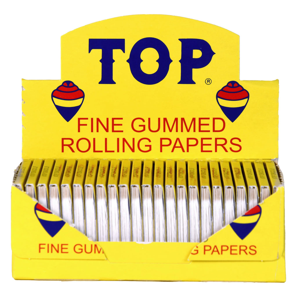 TOP - Single Wide Rolling Papers - 24 Booklets with 100 Leaves per Booklet