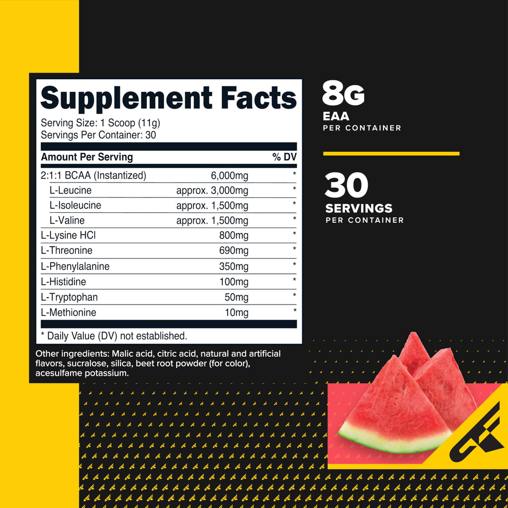 Primaforce EAA Powder (Watermelon) 30 Servings, Gluten Free | Essential Amino Acids for Pre/Intra Workout and Recovery, GMO-Free
