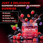 Creatine Monohydrate Gummies for Men & Women with L-Carnitine & Taurine