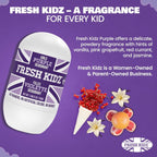 Buy now Fresh Kidz Roll On Deodorant for Kids and Teens - Baking Soda and Aluminum-free 24 Hour Protection for Sensitive Skin - Girls "Purple" 1.86 fl.oz. at indiglob india