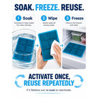 aadsioahd 4 Pack Ice Packs for Lunch Boxes, Slim Reusable Freezer Packs