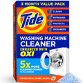Buy now Washing Machine Cleaner by Tide, Washer Machine Cleaner with Oxi for Front and Top Loader Washer Machines, Deep Cleaning Odor Eliminator, 3 Month Supply at indiglob india