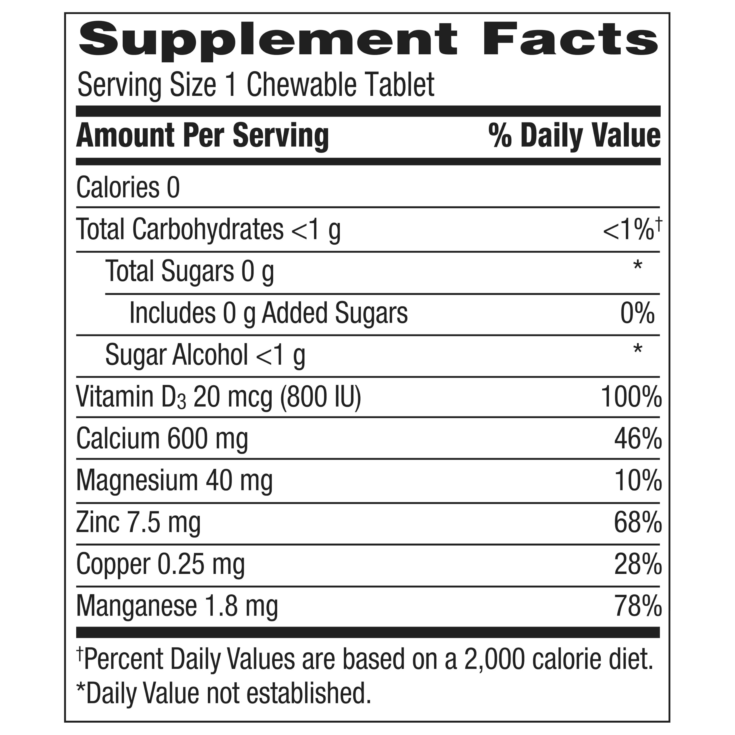 Caltrate Chewables 600 Plus D3 Vitamin D and Calcium Supplement, 155 count | Sugar Free, Highest Level of Vitamin D3, Maximizes Calcium Absorption to Support Strong Bones and Daily Function