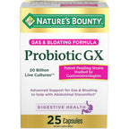 Buy now Nature's Bounty Probiotic GX, Helps with Occasional Gas and Bloating, Dietary Supplement, Digestive Health, 25 Capsules 25 Count (Pack of 1) Probiotic GX at indiglob india