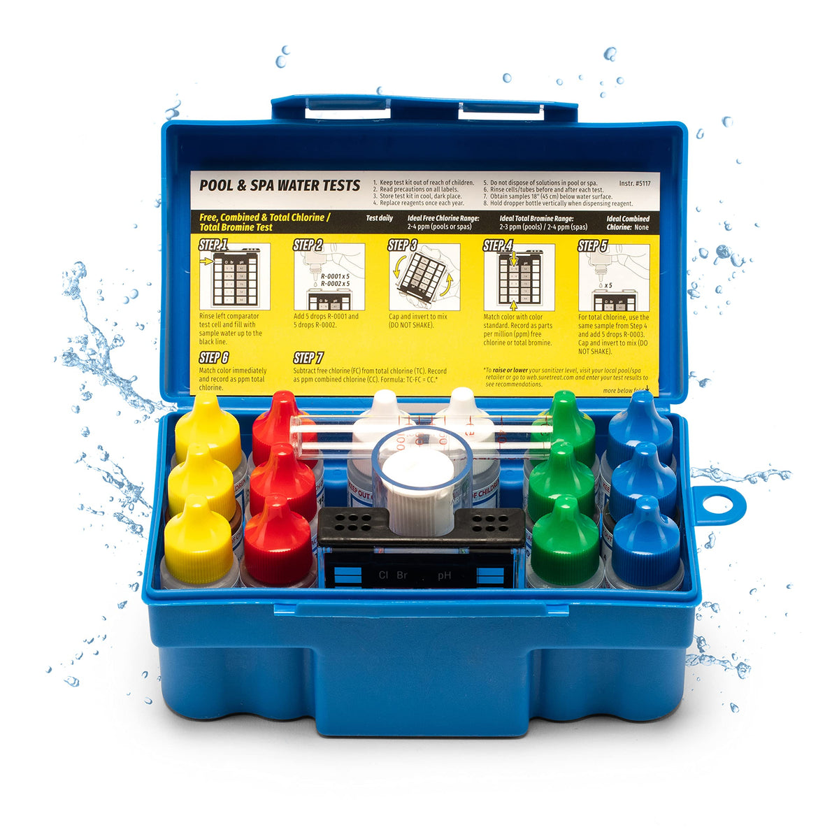 Taylor Technologies K-1005 DPD, 9-in-1 Pool Test Kit