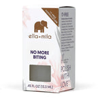 ella+mila No Bite Nail Polish - Kids Nail Biting & Thumb Sucking Prevention | Bitter-taste habit-breaker; deters nail biting & thumb sucking; clear brush-on; vegan; safe for kids & adults; 0.45 fl oz