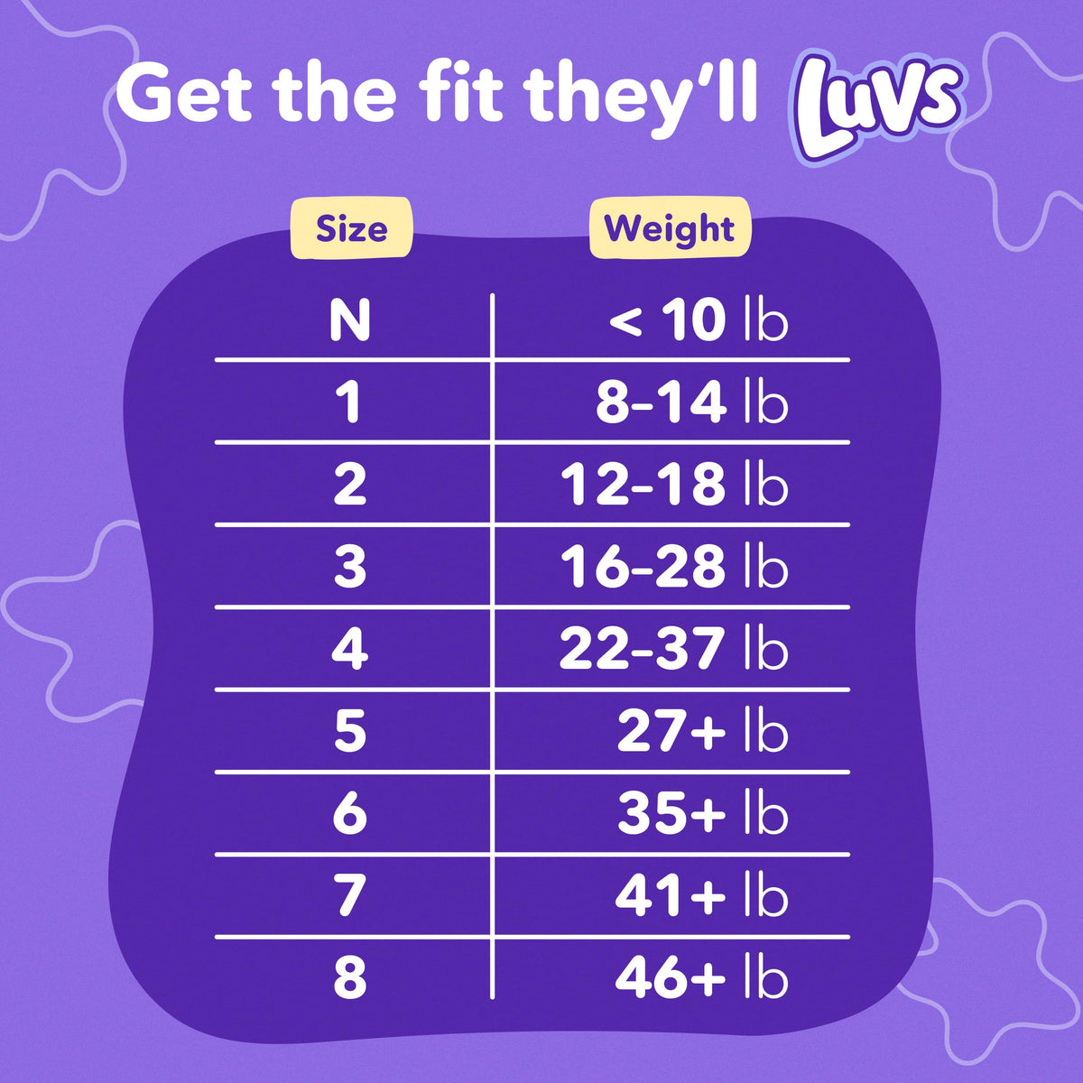 Luvs Size 8 Baby Diapers, Platinum Protection Bluey Diapers for Day & Night,Size 8 (46+ lb), 52 Count