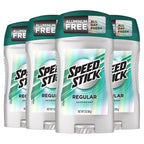 Speed Stick Aluminum Free Men's Deodorant, Regular, 3 oz (4 Pack) | 24-HR Sweat and Odor Protection, Underarm Antiperspirant for Men, Male Grooming, Everyday Use, Active Lifestyles