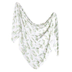 Buy now Copper Pearl Large Premium Knit Baby Swaddle Receiving Blanket Fern at indiglob india