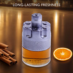 Azura Noir After Dark Eau De Parfum for Men - Woody Spicy Fragrance - Long-Lasting Cologne Choice For Daily Wear - Top Notes of Lemon, Mandarin Orange, Lavender 7 Cinnamon - Elegant 100ml Bottle