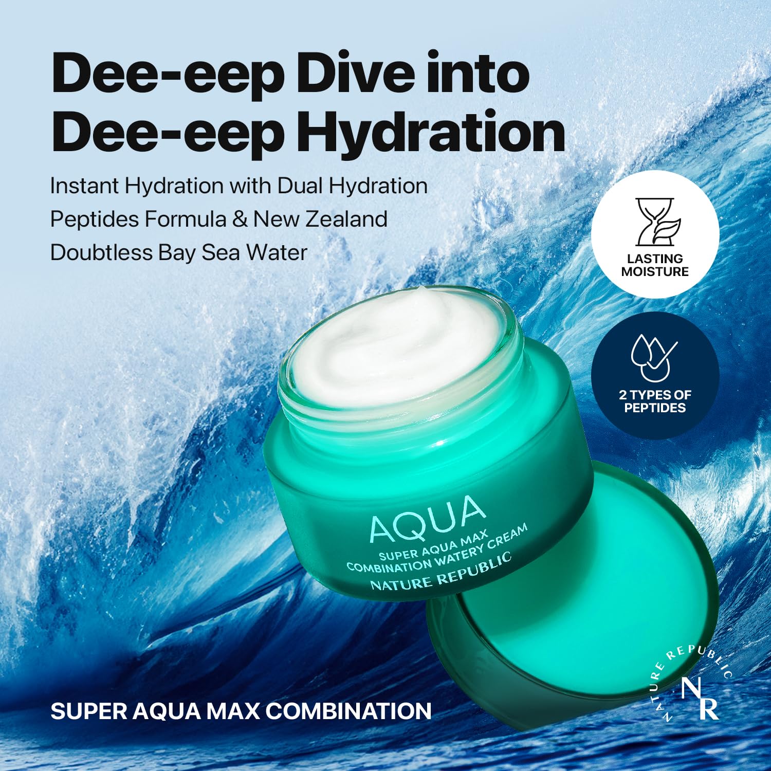 Buy now Nature Republic Super Aqua Max Combination Watery Cream_2.7 Fl Oz_for combination skin type at indiglob india