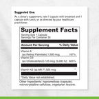 DAVINCI Labs ADK - Helps Support Bone, Heart & Immune Health - Dietary Supplement with Vitamins A, D3 & K2 (as MK-7) - Vegetarian, Gluten Free & Soy Free - 60 Capsules