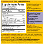 Nature Made Elderberry Gummies with Vitamin C & Zinc, 100 Gummies | Dietary Supplement for Antioxidant and Immune Support, Suitable for Vegetarians, Raspberry Flavor, 50 Day Supply