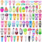 Girls Hair Clips Barrettes, Funtopia 80 Pcs Metal Snap Hair Clips for Kids