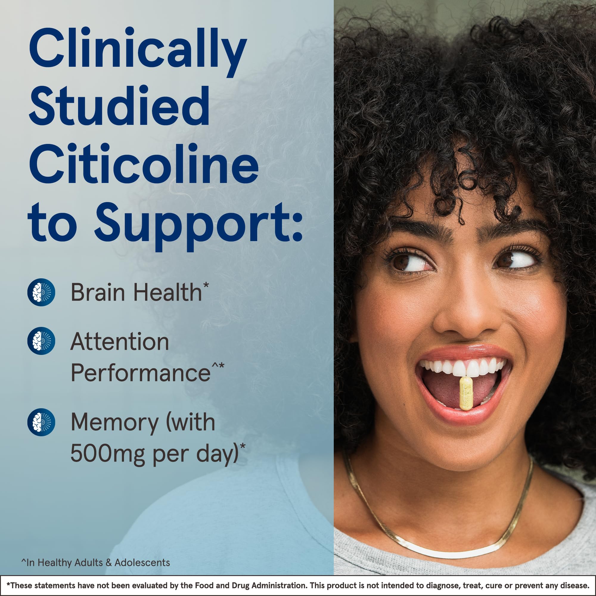 Jarrow Formulas Citicoline CDP Choline 250 MG, CDP Choline Supplement Supports Brain Health, Performance and Memory, 60 Capsules, Up to a 60 Day Supply (Pack of 12)