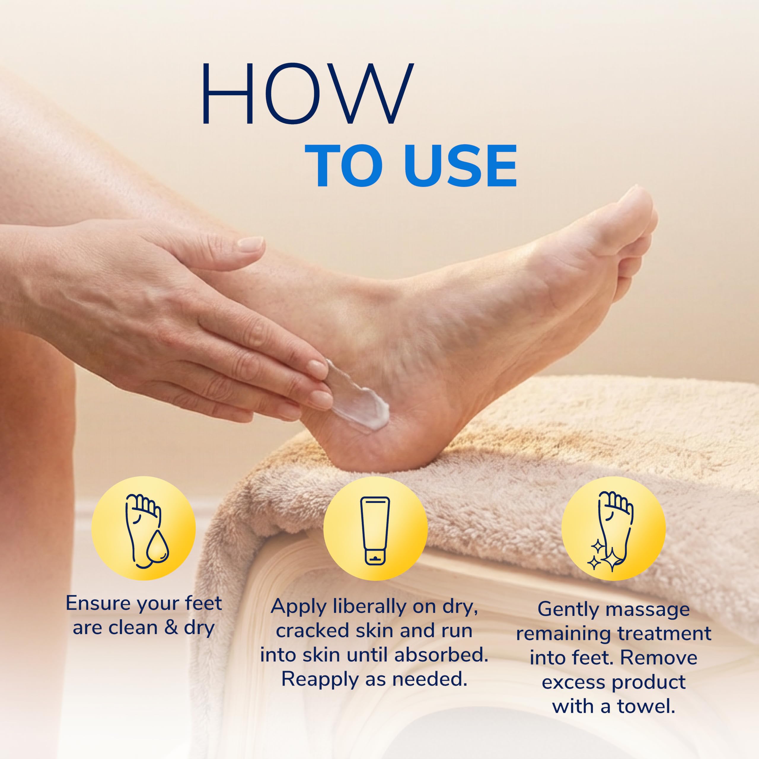 Dr. Scholl's Dry, Cracked Foot Repair Ultra-Hydrating Foot Cream Moisturizer, 3.5 oz, Skin Care Foot Lotion with 25% Urea for Dry Cracked Feet, Heals and Moisturizes for Healthy Feet