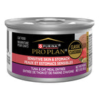 Purina Pro Plan Sensitive Skin & Stomach Wet Cat Food, (24) 3 oz Cans