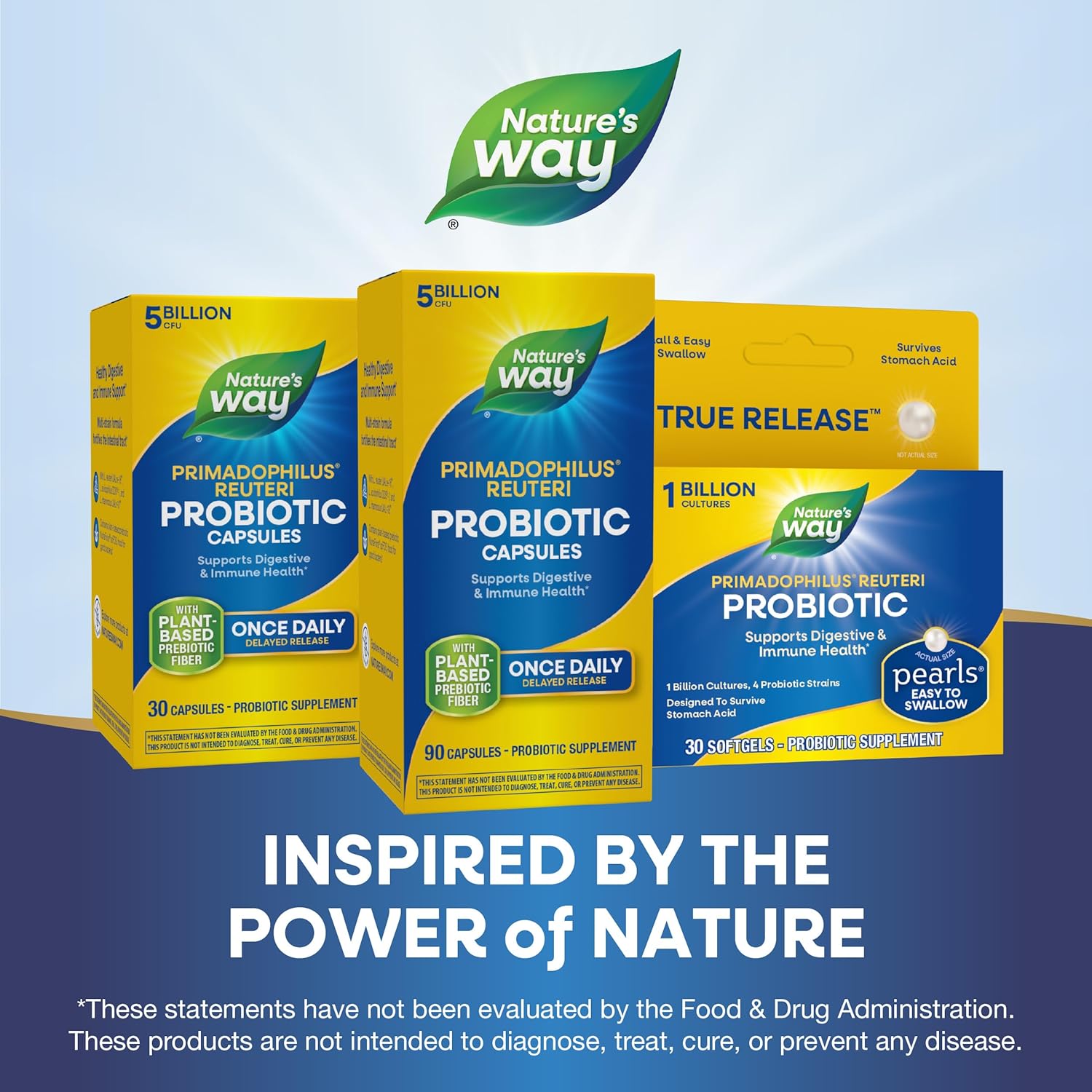 Buy now Nature's Way Primadophilus Reuteri Probiotic, Supports Digestive & Immune Health*, 5 Billion Live Cultures, 90 Capsules (Packaging May Vary) at indiglob india