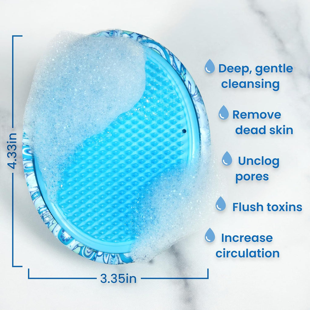 Buy now Dylonic Body Brush for Razor Bumps and Ingrown Hairs Treatment - 1pk Skin Exfoliator for Body Shaving Irritation, Strawberry Legs, Armpit, Bikini Line - Blue at indiglob india