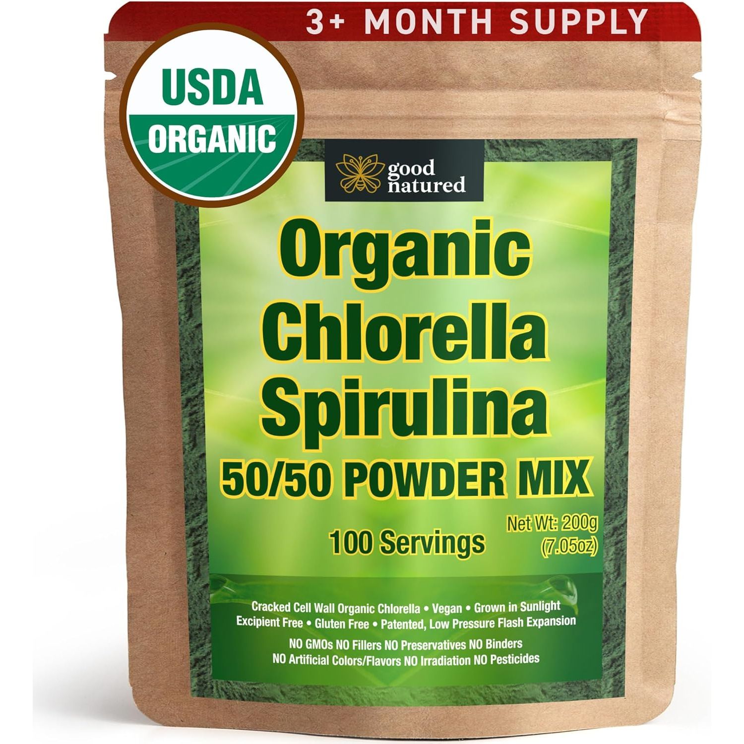 Buy now Good Natured Premium Spirulina and Chlorella Capsules 1,250 Tablets, Non-GMO, Vegan Organic Chlorella Tablets, Sunlight Grown, Cracked Cell Wall, High Protein, Heavy Metal Detox 7.05 Ounce (Pack of 1) at indiglob india
