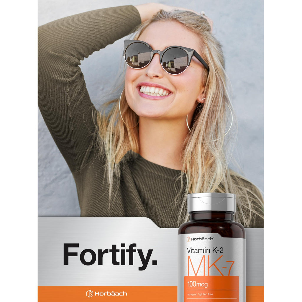 Horbäach Vitamin K2 MK7 100mcg | 250 Softgels