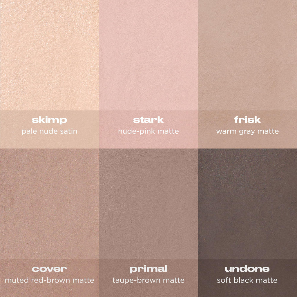 Urban Decay Naked2 Basics Matte Eyeshadow Palette - 6 Cool Neutral Shadows | Contouring Neutral Eyeshadow Palette for Natural + Smoky Eye Looks, Matte Nudes, Travel Makeup Palette, Includes Mirror