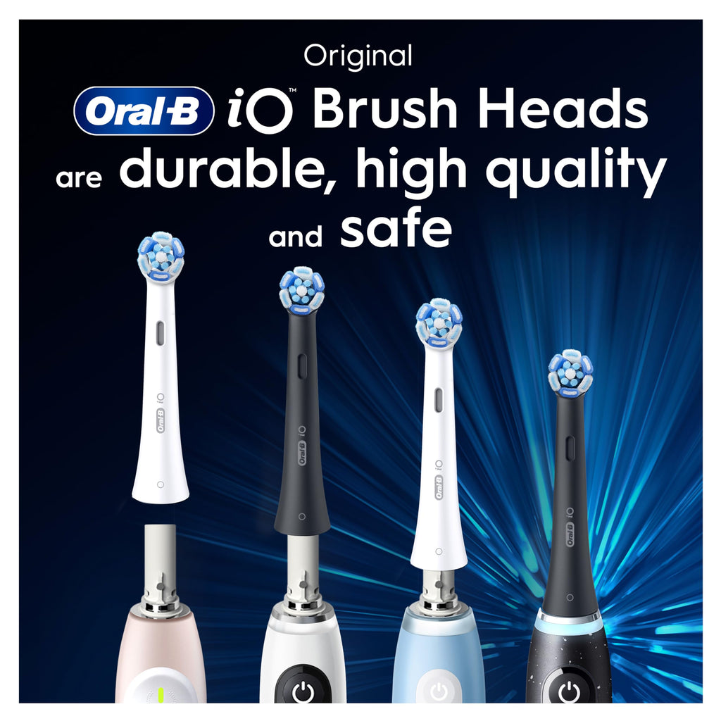 Buy now Oral-B iO Ultimate Cleaning Electric Toothbrush Heads, 8 Pieces, Ultimate Tooth Cleaning, Toothbrush Attachment for Oral-B Toothbrushes, Letterbox Enabled Packaging, Black at indiglob india