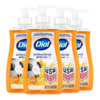 Dial Antibacterial Defense Liquid Hand Soap + Aloe, White Tea Scent, 11 Fl Oz (Pack of 4), Dermatologist-Tested Hand Wash, Gentle Formula