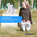 Buy now AmRelieveÂ® Soothesocks Compression Socks, Support Socks for Women Compression and Men, White at indiglob india