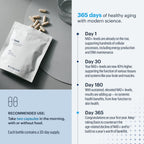 ELYSIUM Basis NAD Plus Supplement 30 Servings - with Nicotinamide Riboside 250mg and Pterostilbene 50mg - Healthy Aging Supplement & Cellular Energy