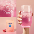 TRIP Calm Magnesium Glycinate Powder, Relaxation Drink Mix Pomegranate 30ct
