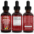 Clean Nutra Berberine with Ceylon Cinnamon Supplement Liquid Drops + Bitter Melon Extract, Glucomannan, Gymnema, Chromium, Turmeric, Organic Panax Ginseng, Moringa
