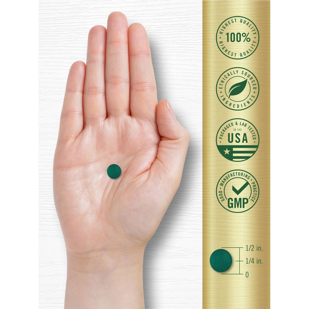 Carlyle Organic Spirulina Tablets | 3500mg | 500 Count