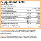 Bronson Super B100 Vitamin B Complex Sustained Release, 120 Tablets | B1, B2, B3, B6, Folic Acid, B12, Biotin & Pantothenic Acid, Energy & Nerve Support, Non-GMO, Gluten-Free & Soy-Free