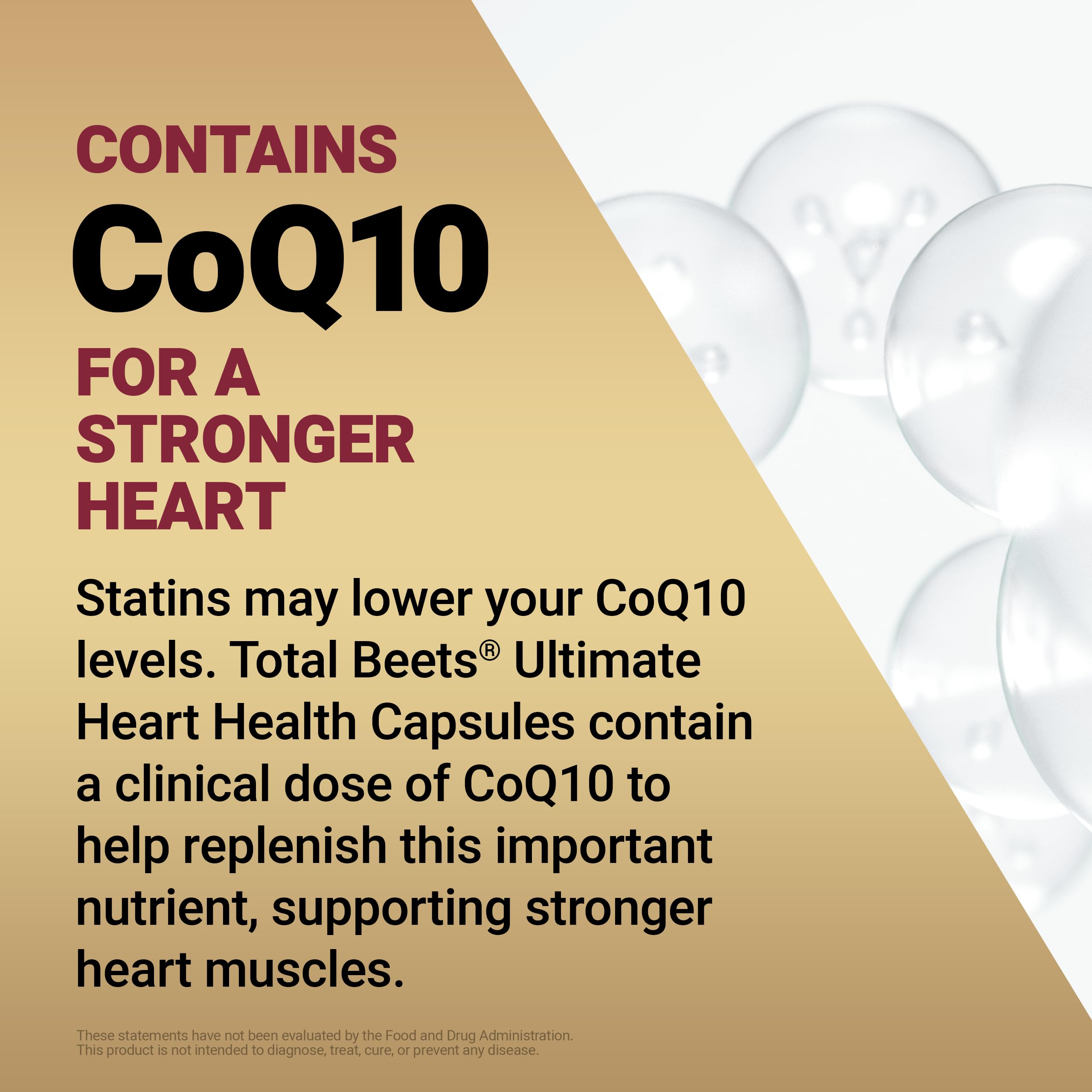 Force Factor Total Beets Ultimate Heart Health 1800mg Beet Root Capsules | Blood Pressure Support Supplement with CoQ10 for Nitric Oxide & Blood Flow with Grapeseed, Hawthorn Berry, 90 Capsules