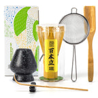 Buy now TEANAGOO MA-01 Japanese Matcha Ceremony Accessory, Matcha Whisk (Chasen), Traditional Scoop (Chashaku), Tea Spoon, Whisk Holder, The Perfect Set to Prepare a Traditional Cup of Matcha.… at indiglob india