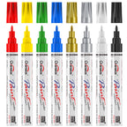Overseas 8 Colors Oil Based Paint Markers, Fine Tip Permanent Paint Pens