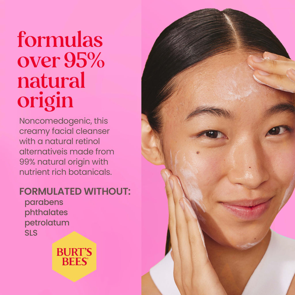 Buy now Burt's Bees Renewal Refining Cleanser with Bakuchiol Natural Retinol Alternative, 6 Oz (Package May Vary) at indiglob india
