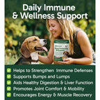 K9 Immune, All-Natural Mushroom Powder for Dogs for Immunity, Digestion, Joints, & Energy, Antioxidant-Rich & USA-Made, Dog Immune Support with Turkey Tail Mushroom for Dogs, 30 Servings