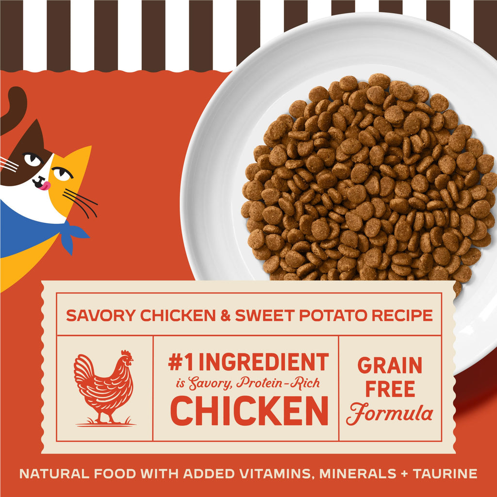 Merrick Purrfect Bistro Natural Dry Cat Food for Adult Cats, 4 lb. Bag