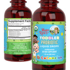 MaryRuth's Organic Toddler Probiotic Liquid Drops, Sugar Free, Ages 1-3 | 5 Probiotic Strains, 150 Million CFU Per Serving, USDA Organic, Sugar Free, Vegan